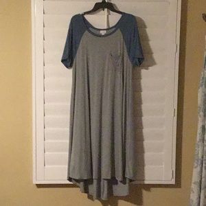 Lularoe Carly baseball-tee style dress